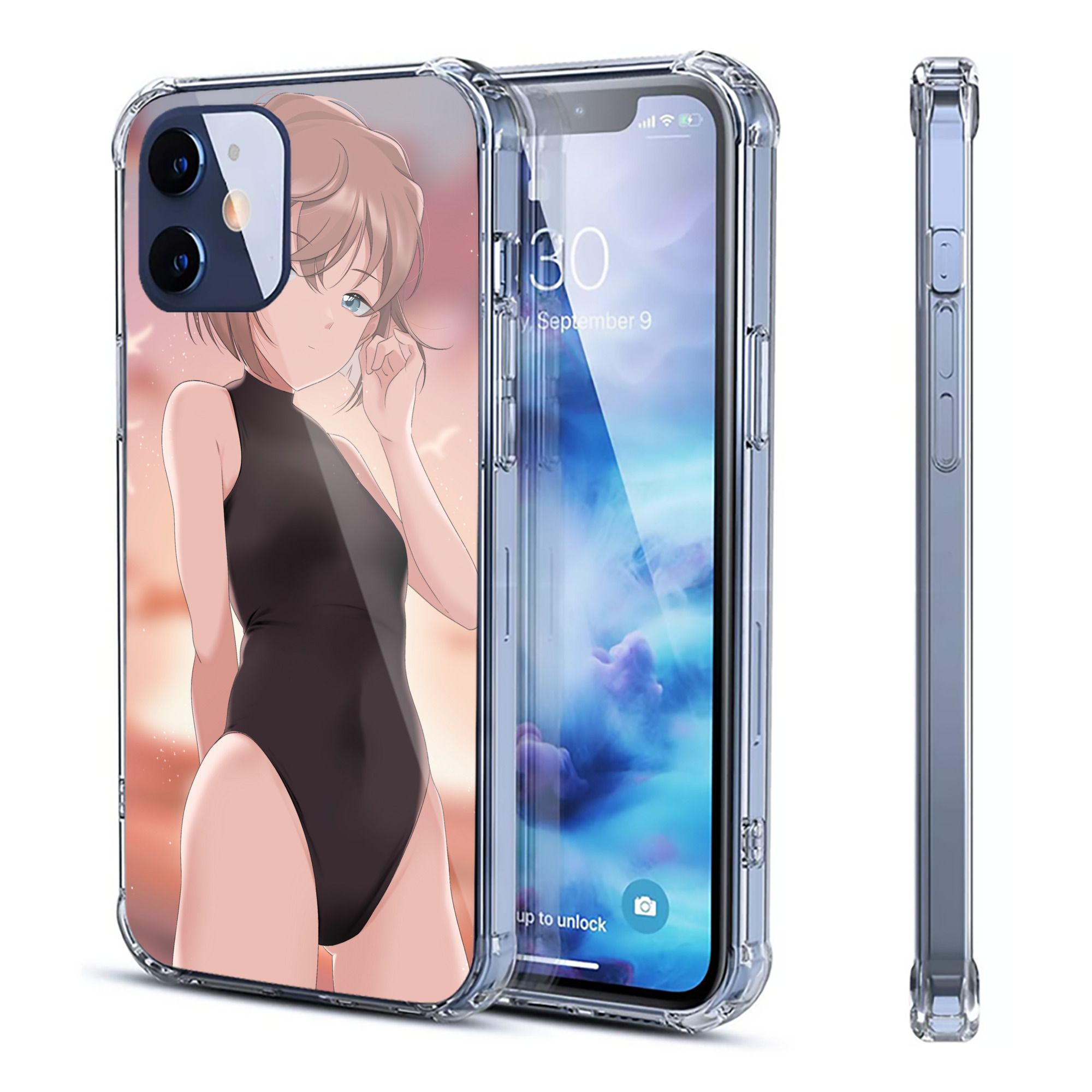 （画像用） 名探偵コナン Detective Conan 【iPhone 12シリーズ対応】透明スマホケース（クリアソフトケース）